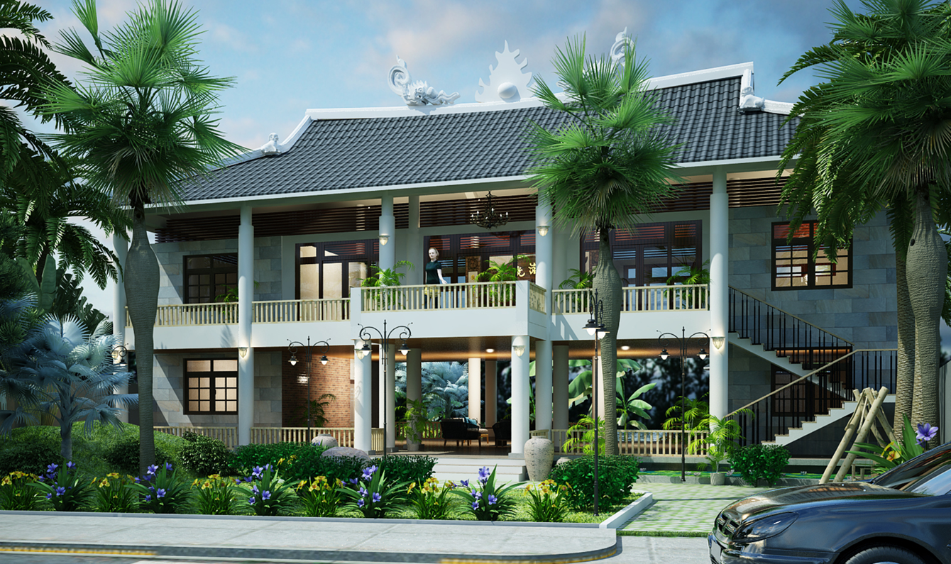 Mẫu Nhà Thờ Họ Đẹp 12x17 (kiến trúc, điện nước, kết cấu)